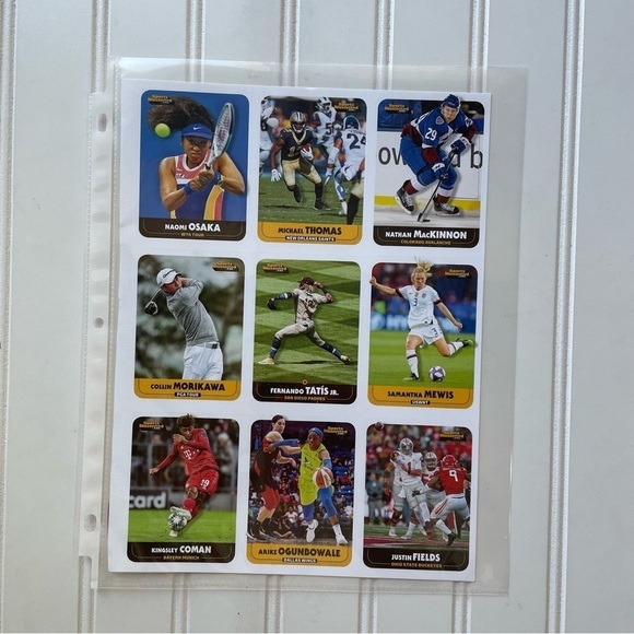 2020 SI Sports Illustrated for Kids Collin Morikawa Naomi Osaka Uncut Sheet - Picture 5 of 7